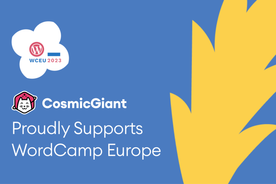 CosmicGiant is Sponsoring WordCamp Europe 2023