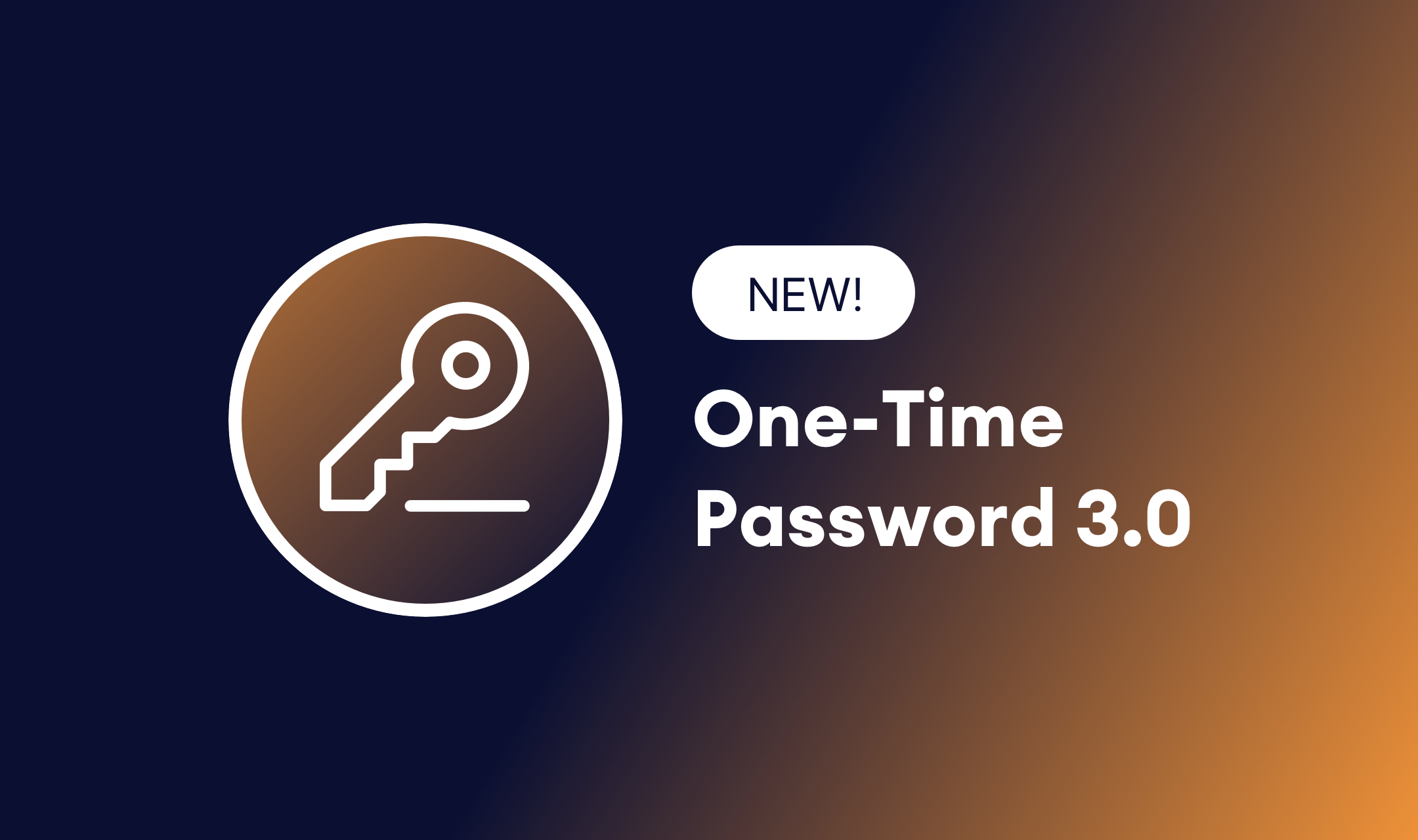 Announcing One-Time Password 3.0